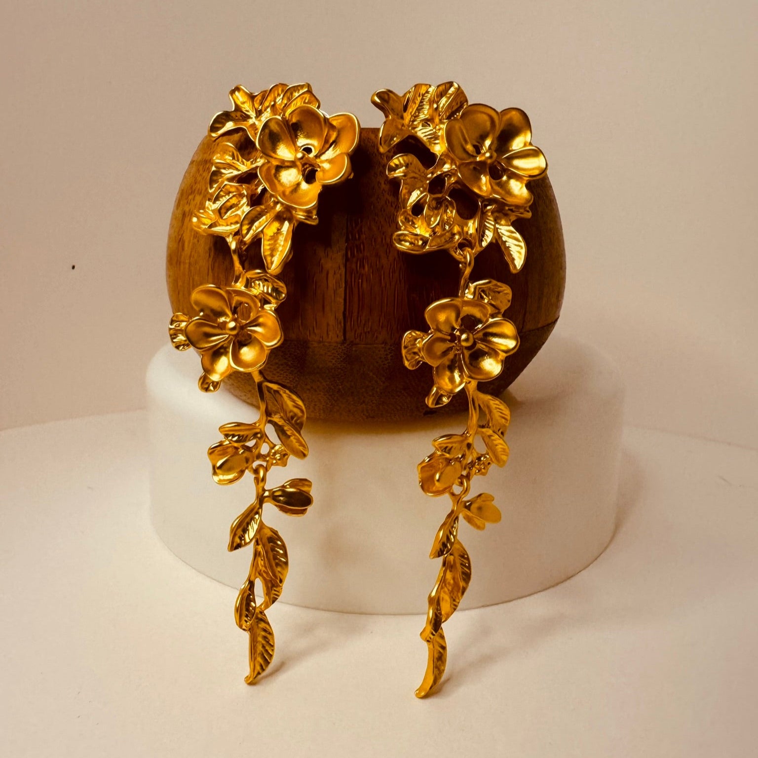 Golden Bloom Boho Earrings