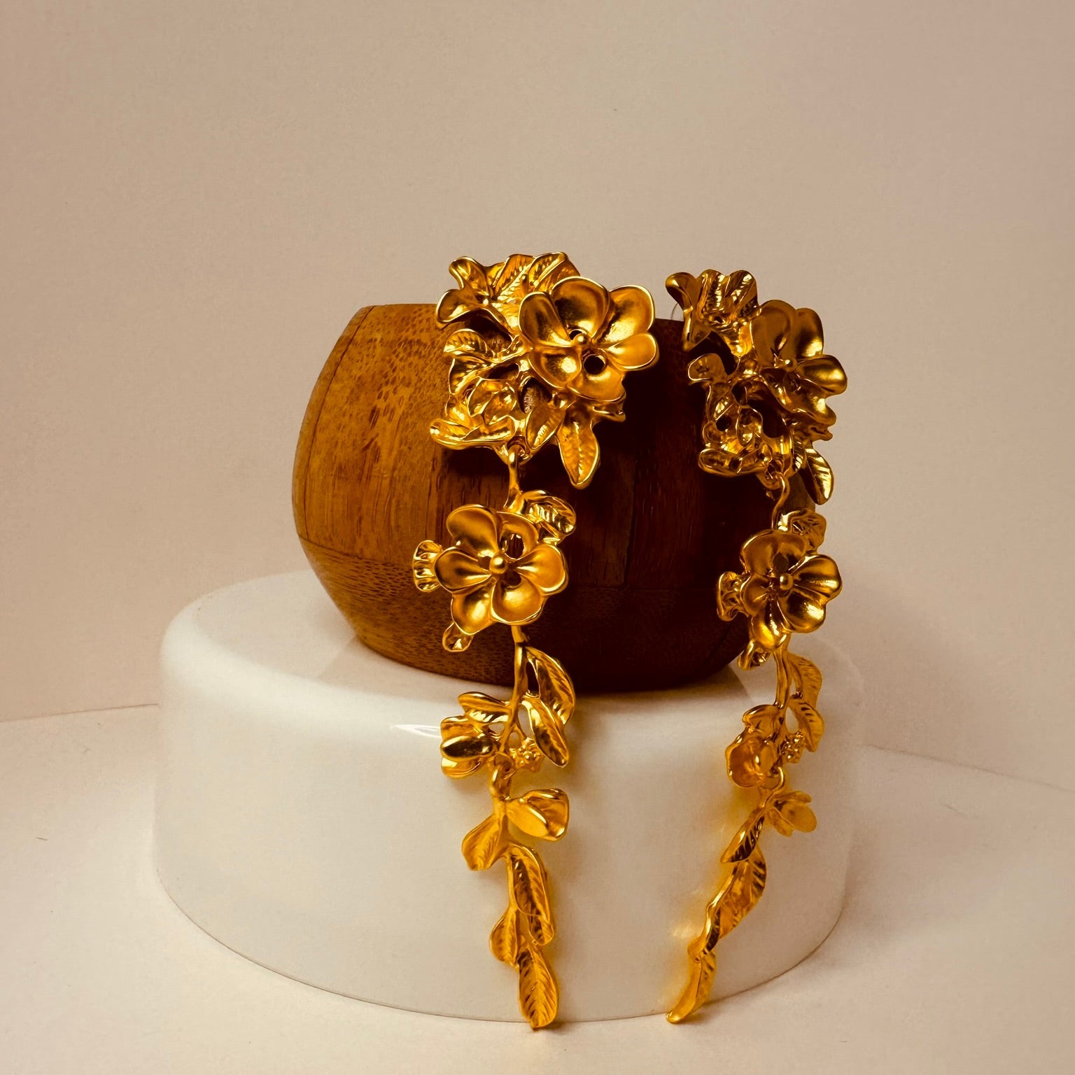 Golden Bloom Boho Earrings